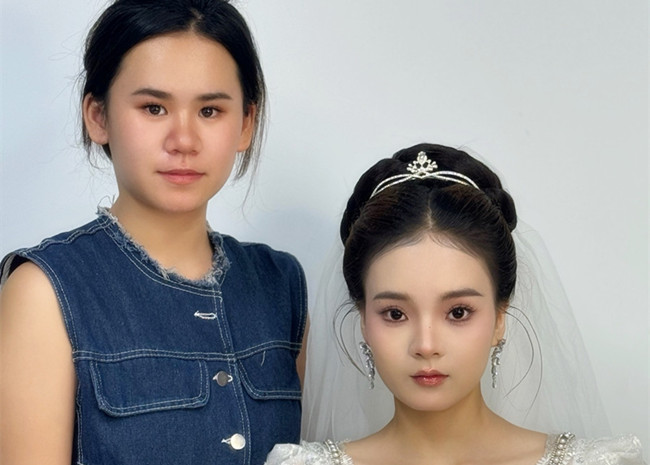 新娘造型，廣西影樓化妝培訓(xùn)學(xué)員作品